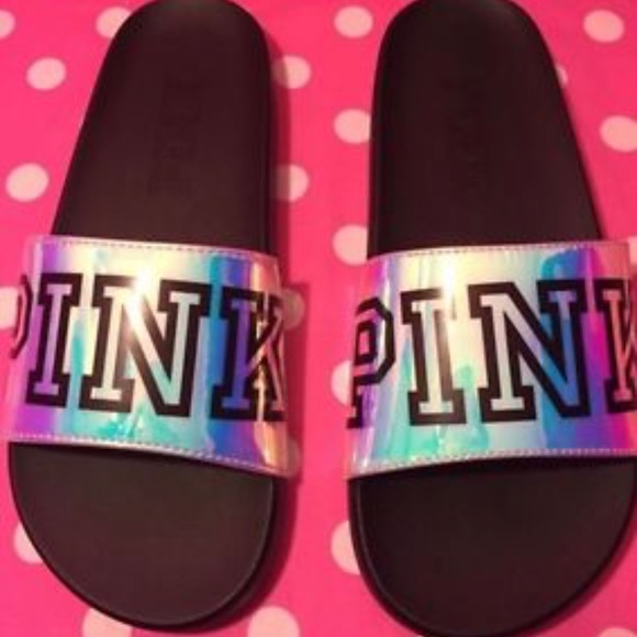 pink store sandals